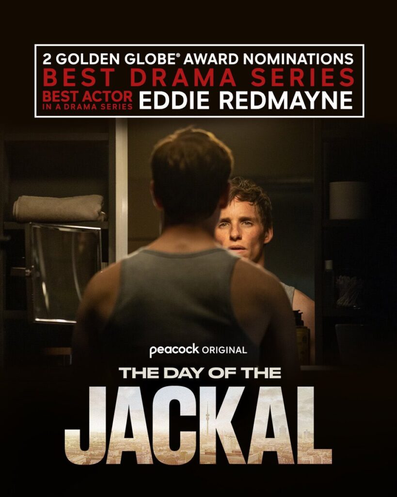 Golden Globe Nominations for tv show The Day Of The Jackal produced by Peacock and Sky