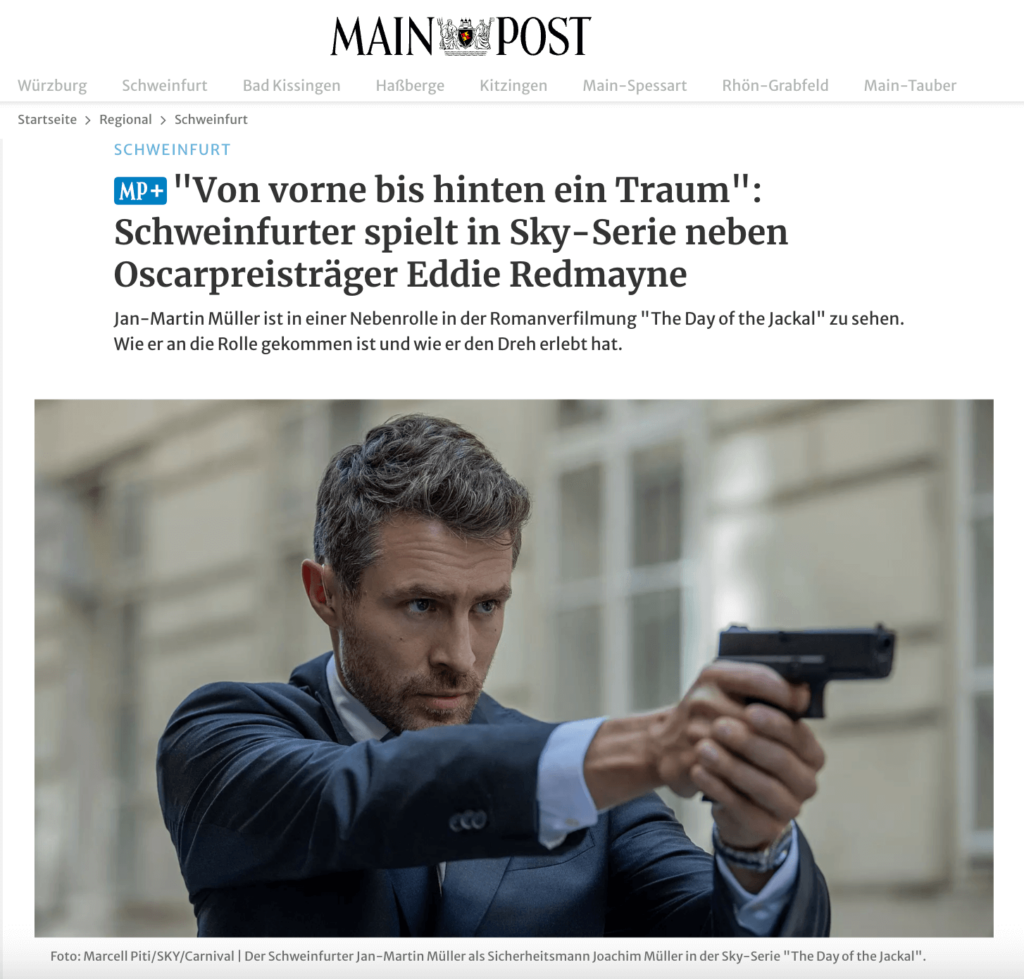 Jan-Martin Mueller Articel in Mainpost Newspaper